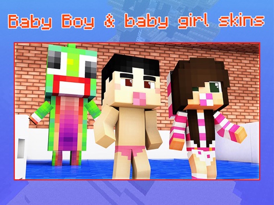 Baby Skins for Minecraft PE - Boy & Girl Skinseedのおすすめ画像1