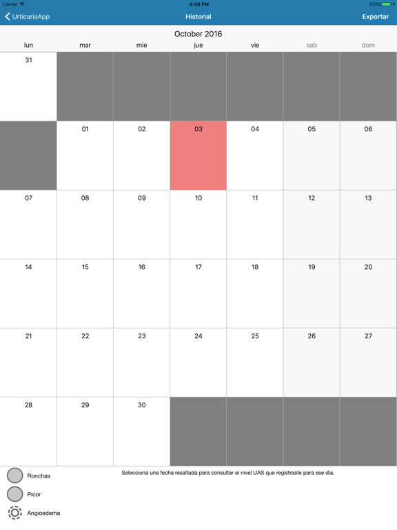 Screenshot #6 pour UrticariApp-Control Urticaria