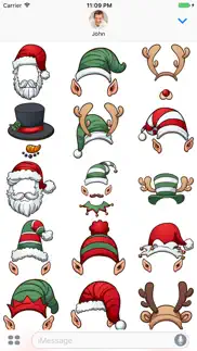 How to cancel & delete santa hat - stickers for imessage 1