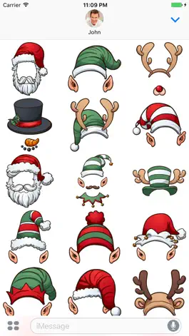 Game screenshot Новогодние шапки - Stickers for iMessage apk