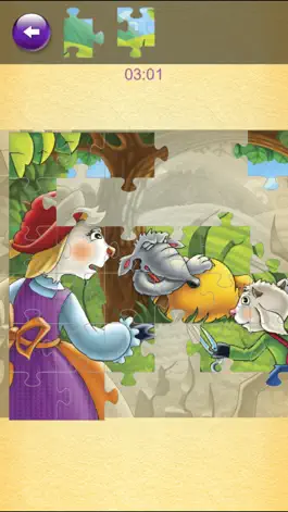 Game screenshot The Wolf and the Seven Kids Puzzle Jigsaw hack