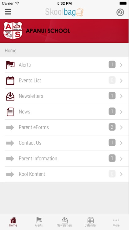 Apanui School - Skoolbag