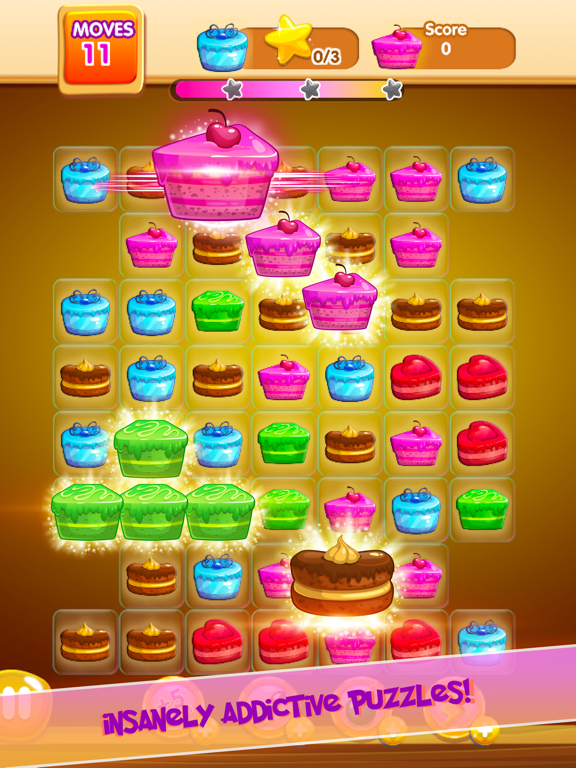 Cake Break Swap - Maker Mania Crazy Puzzle iPad screenshot