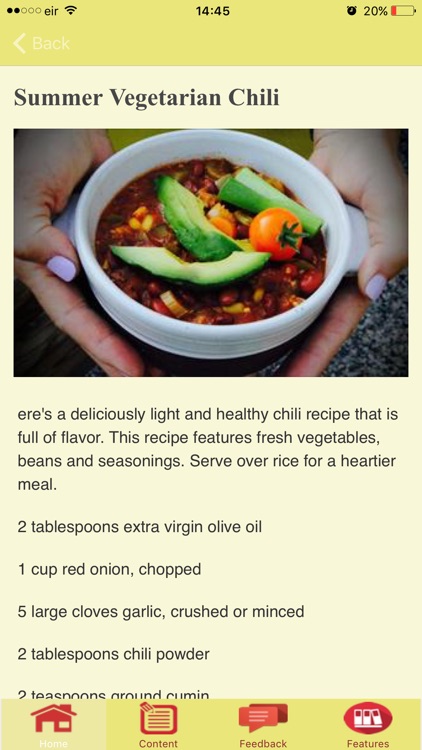 Vegetarian Chili Recipes screenshot-3