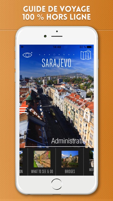 Screenshot #1 pour Sarajevo Guide de Voyage avec Cartes Offline