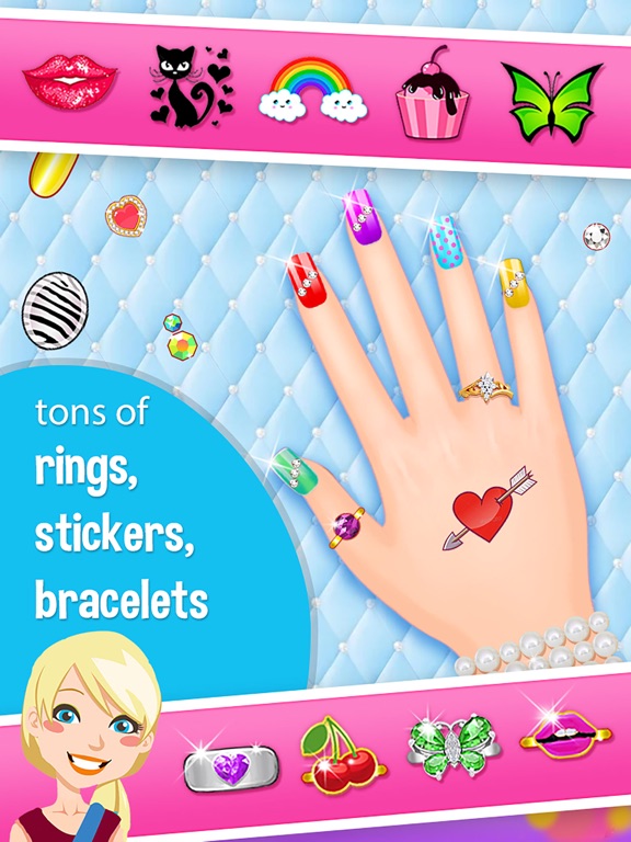 High School Nail Art Nail Salon - Girls Game! iPad screenshot