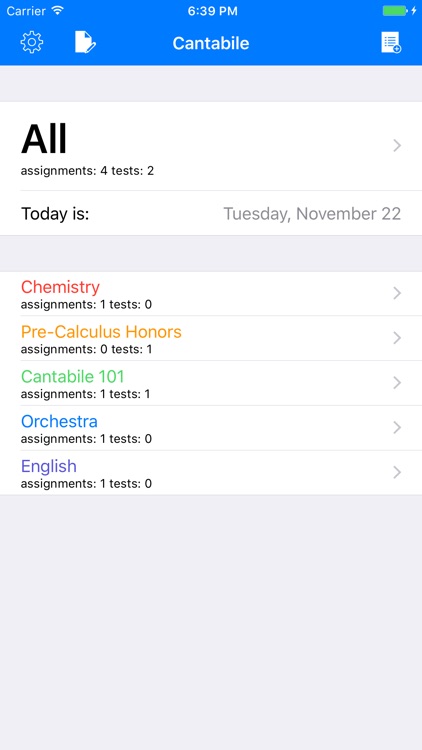 Cantabile: The Task Manager for Students