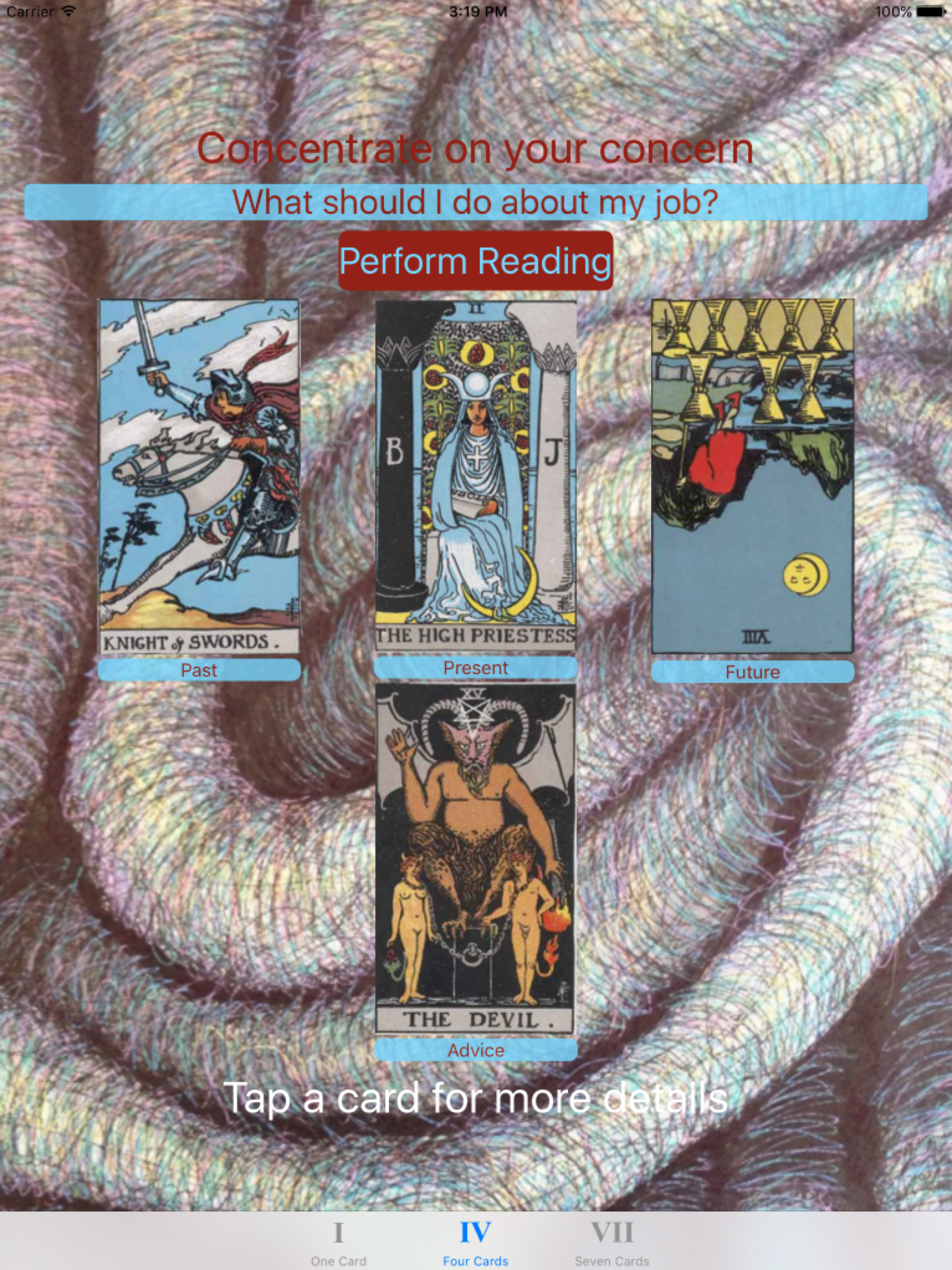 Tarot Card Reader Lite screenshot 10