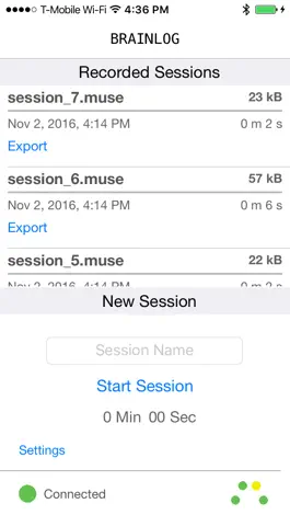 Game screenshot BrainLog: An EEG recorder apk