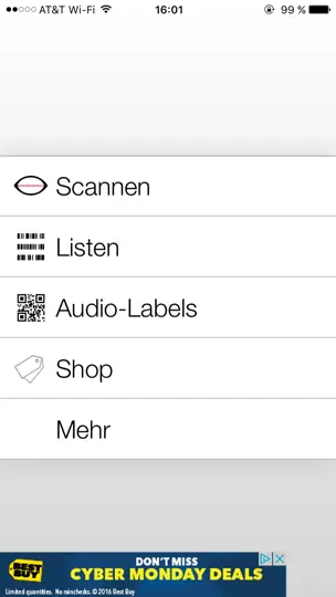Screenshot von Digit-Eyes Lite auf dem iPhone 3