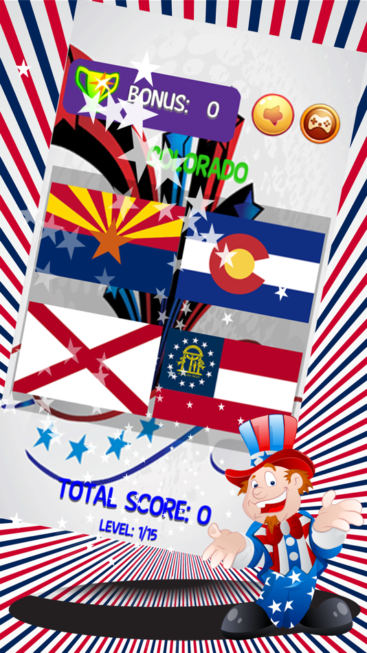 #3. Guess The Flag And Geography Map Of 50 US States (iOS) 由: Perachai Wongsinwises