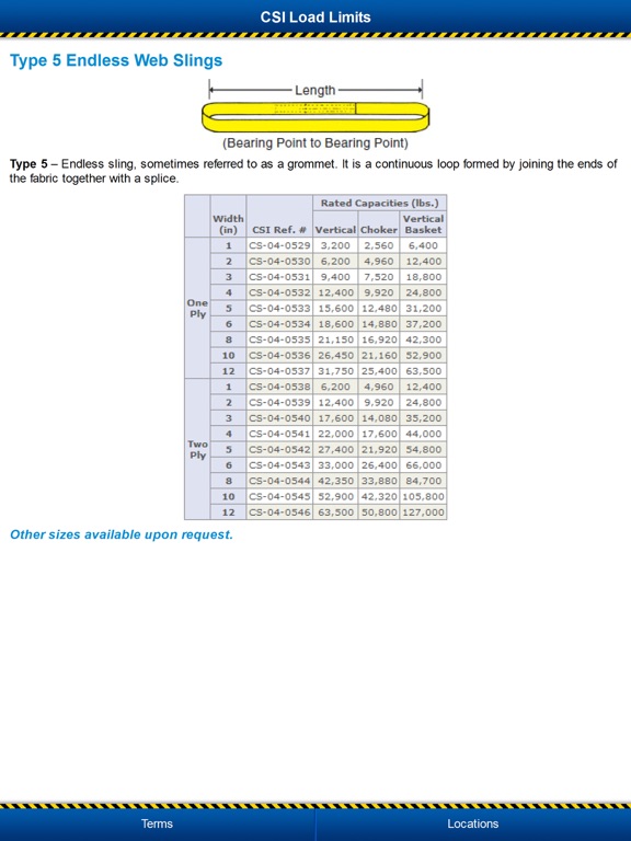 Screenshot #5 pour Overhead Lifting Load Limit Charts and Definitions