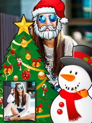 Bildschirmfoto 2 Navidad Snap filtros  – fotoeditor caras navideñas iphone