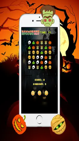 Game screenshot Halloween Spooky Тепло - Дети Смешные Матч 3 игры hack