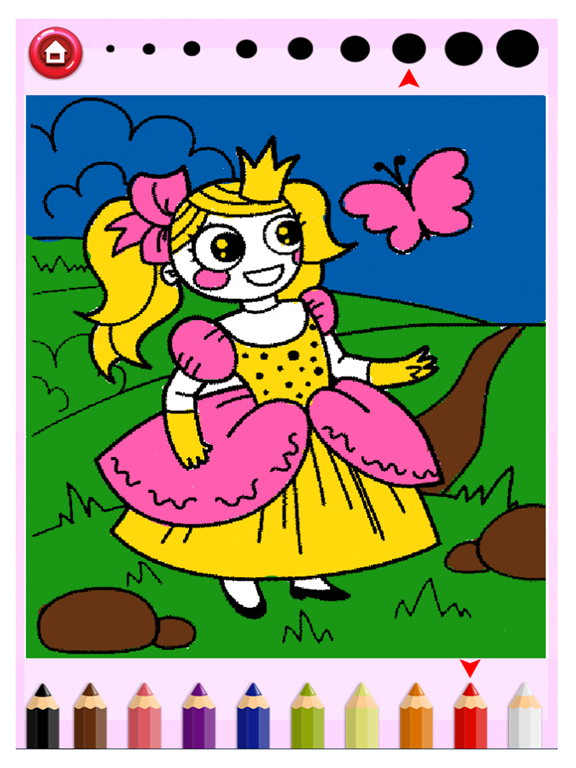 Screenshot #4 pour Coloring Book Princesse Girls - Fun For Kids