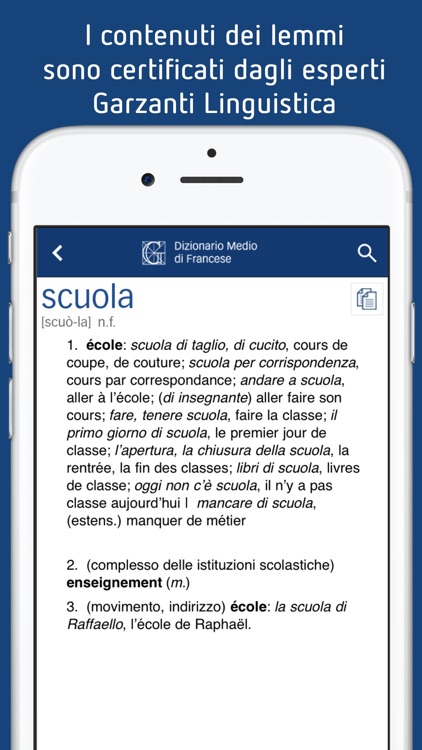 Dizionario medio di Francese