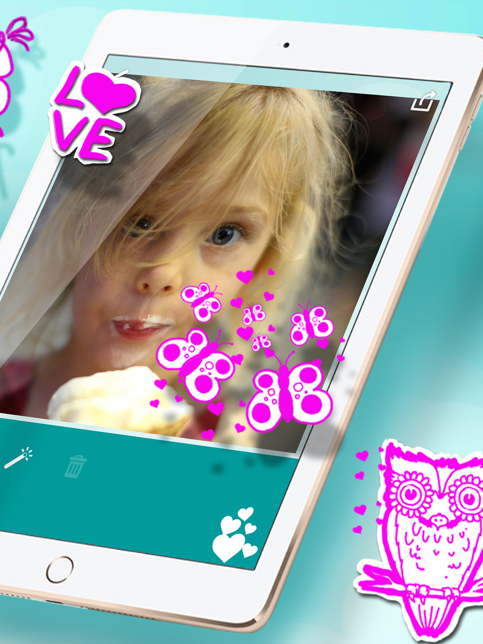 Cute Stickers for Photos – Best Pic Studio Editor