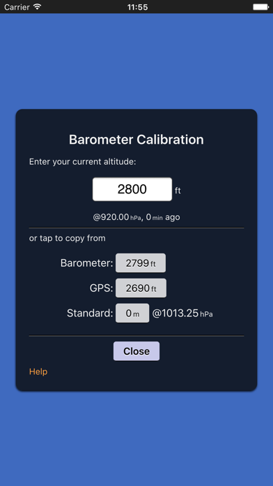 Altimeter (Barometer) Screenshot