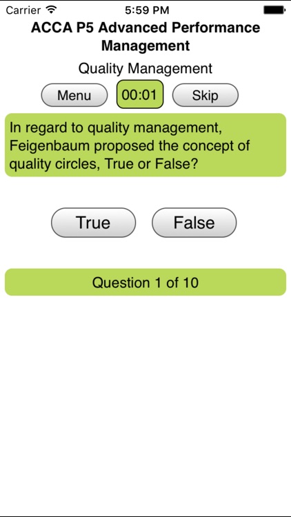 ACCA P5 Advanced Performance Management