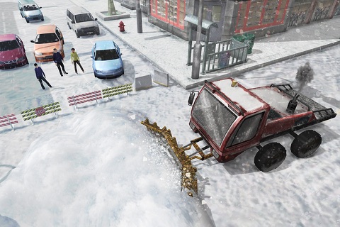 Heavy Snow Excavator Simulator 3D – Extreme Winter Crane Operator and Dump Truck Driving to rescue your city from snow storm screenshot 3