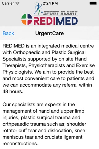 REDIMED Health Sports Injury screenshot 3