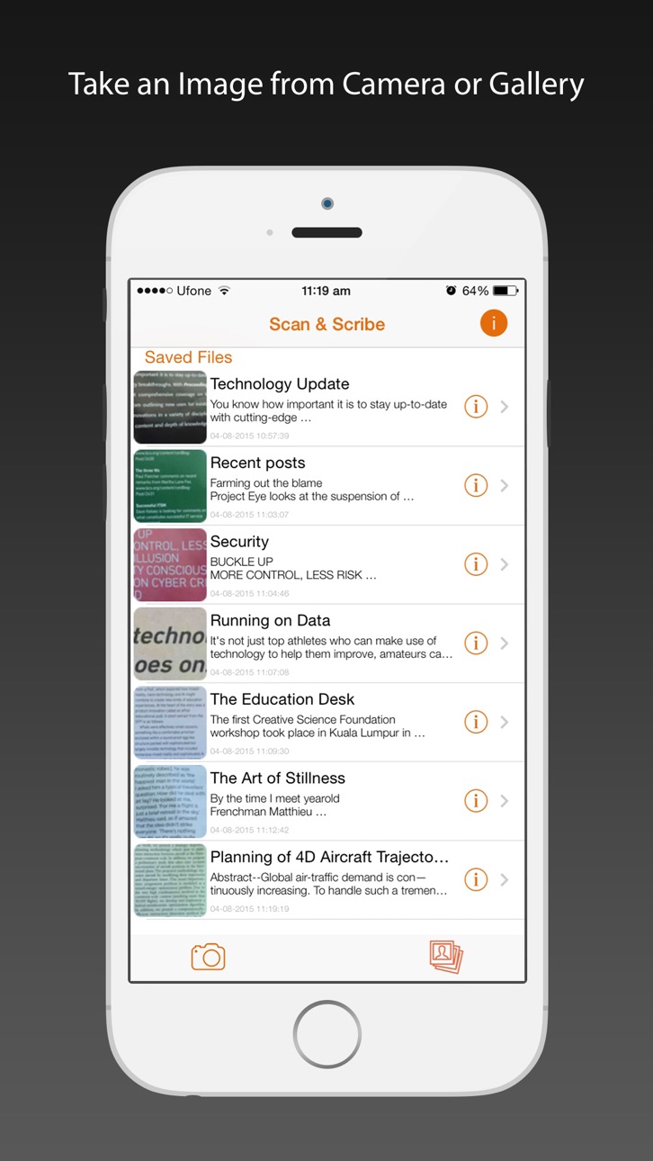 iPhone screenshot