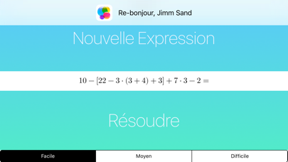 Screenshot #1 pour Expressions Mathématiques avec SOLUTION COMPLÈTE