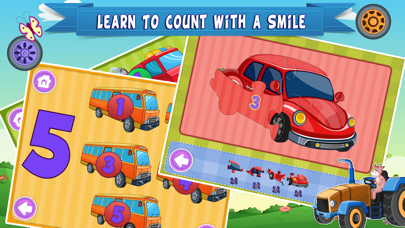 Trucks World Count and Touch- Toddler Counting 123 for Kidsのおすすめ画像4