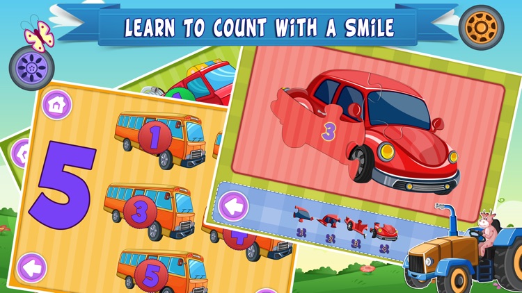 Trucks World Count and Touch- Toddler Counting 123 for Kids screenshot-3