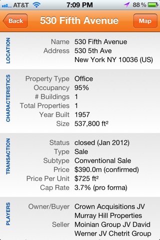 RCA Commercial Property Search screenshot 3