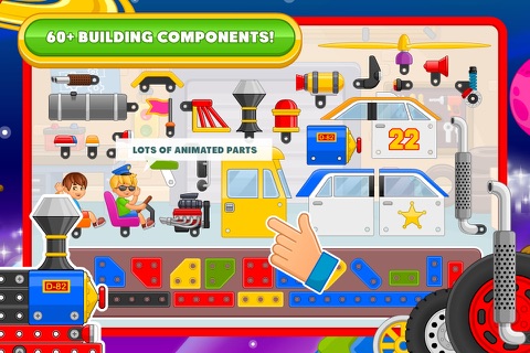 Car Builder Games: Police Car screenshot 3