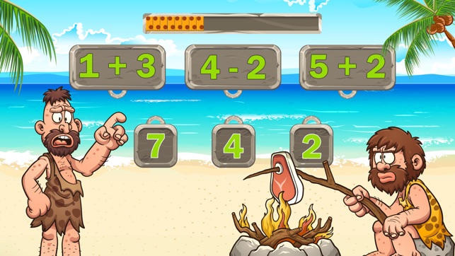 Caveman Kids Math 3(圖1)-速報App