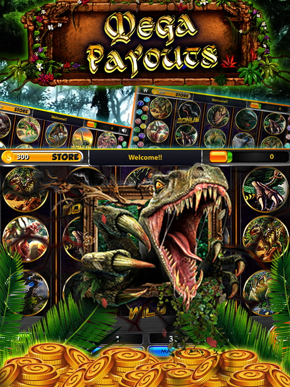 Screenshot #4 pour Jurassic Slot Machines Casino Carnivores VIP Slots
