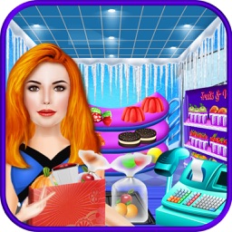 Ice Princess Supermarket Shopping – Girl Supermarket Simulator for grocery & cash register store