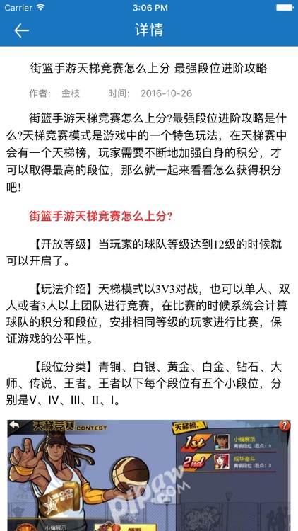 琵琶网攻略 for 街篮