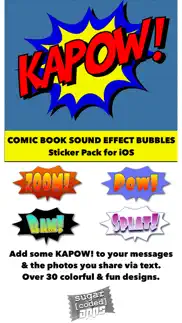 ka-pow! comic sound effect bubbles iphone screenshot 1