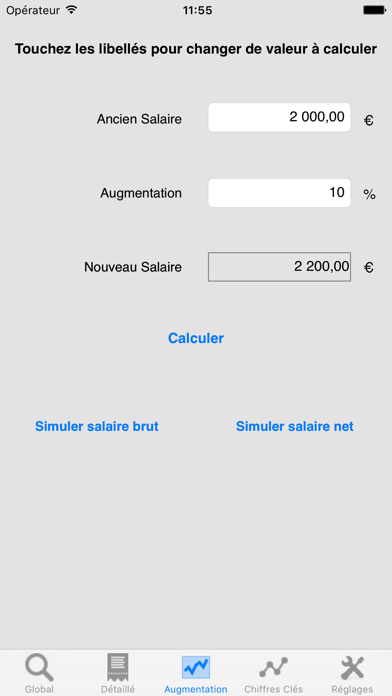 Screenshot #3 pour Salaire Net / Brut (Pro)