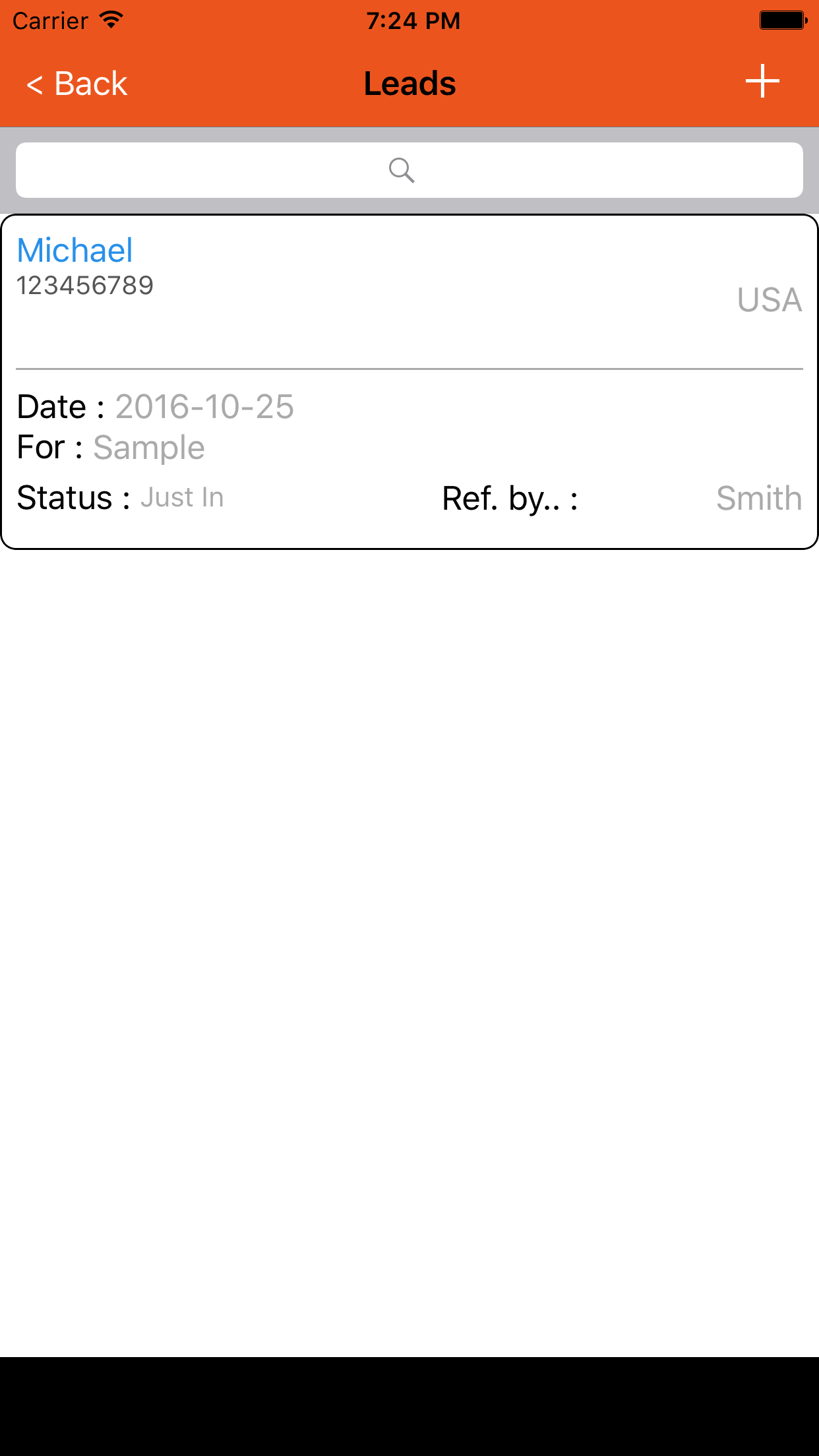 Lead Management Systems for iPhone screenshot 4