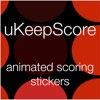 uKeepScore Stickers - animated scores