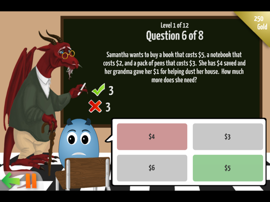 Screenshot #6 pour Dragon Egg Elementary Math Free — Practice Math