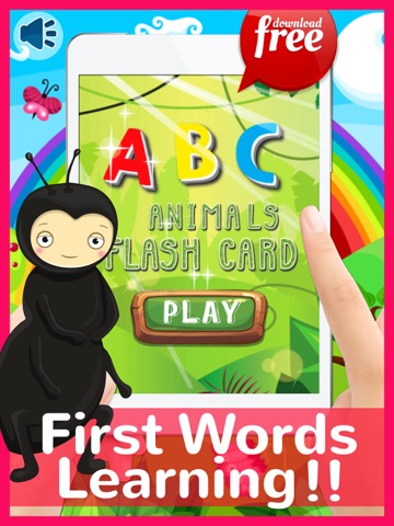 ABC Animals Flash Cards English Baby Kids Learningのおすすめ画像1