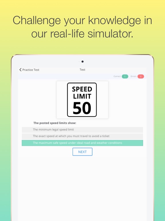 Ohio BMV - OH Permit test ed iPad screenshot 4 - Education app