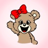 Sweet Girl Bear - Stickers!