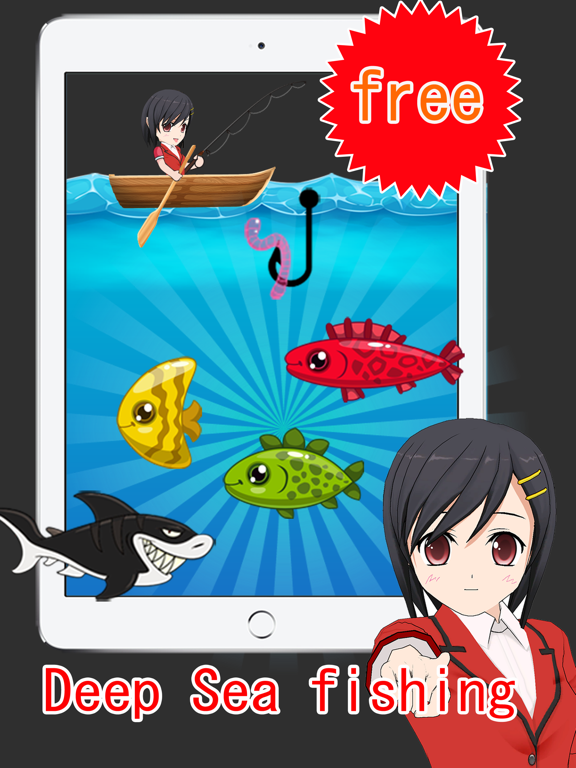 Gone Deep Sea Shark Attack Fishing Games for Kids iPad screenshot 1 - Games app
