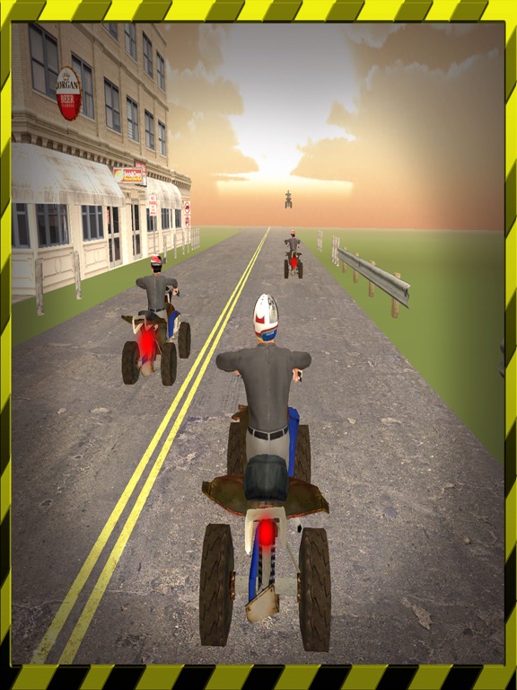 The adventurous Ride of Quad bike racing game 3D iPad screenshot