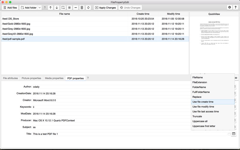 App screenshot