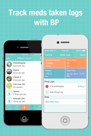 BP Wiz Pro - Blood Pressure Log & Drugs Tracker screenshot 3