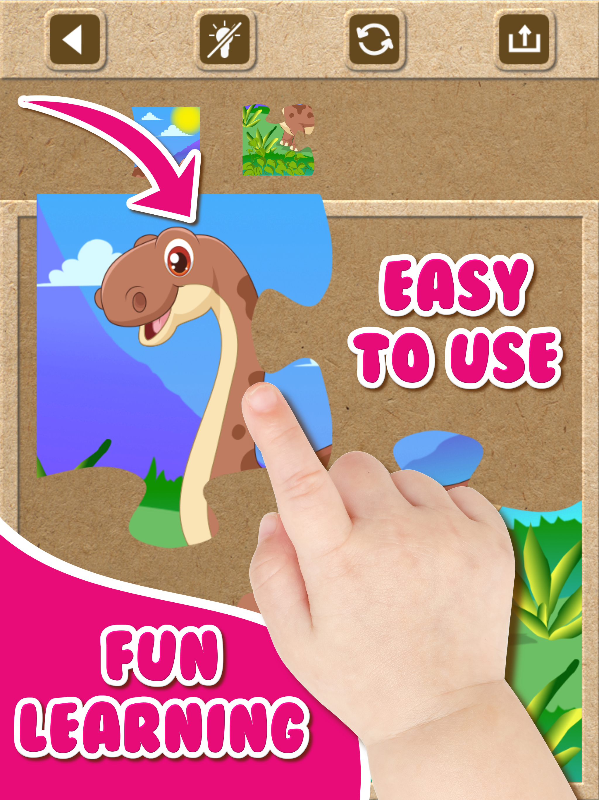 Dinosaur Jigsaw Puzzle.s Free Toddler.s Kids Games