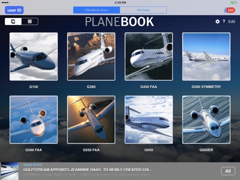 Gulfstream PlaneBook screenshot 2