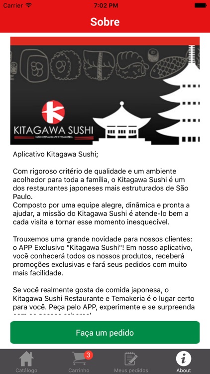 Kitagawa Sushi Restaurante e Temakeria